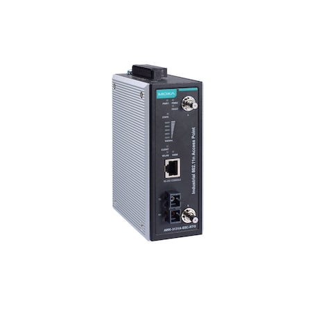 Moxa RlTrksidInDrSnglRdio, 802.11N AccPnt/Client, Awk-3131A-Ssc-Rtg-Us-Ct-T AWK-3131A-SSC-RTG-US-CT-T